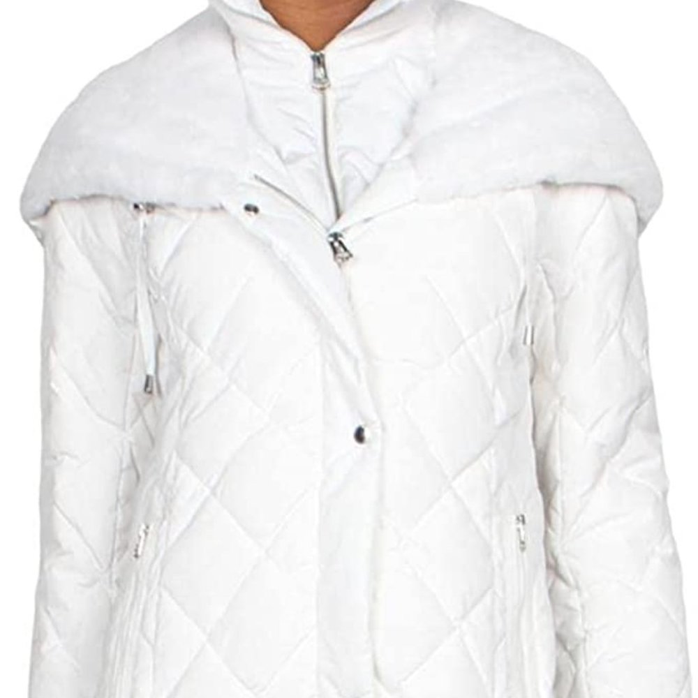NEW Cole Haan Women's Diamond Quilted Taffeta Down Coat